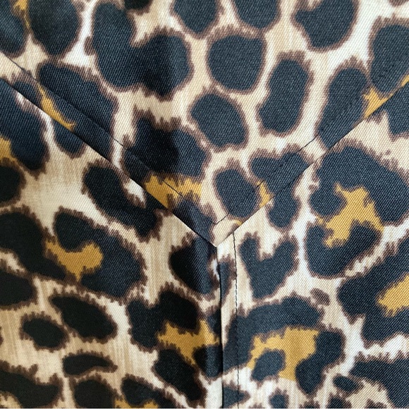 J. Crew Animal Print Sleeveless Dress Size 4 - Picture 4 of 15